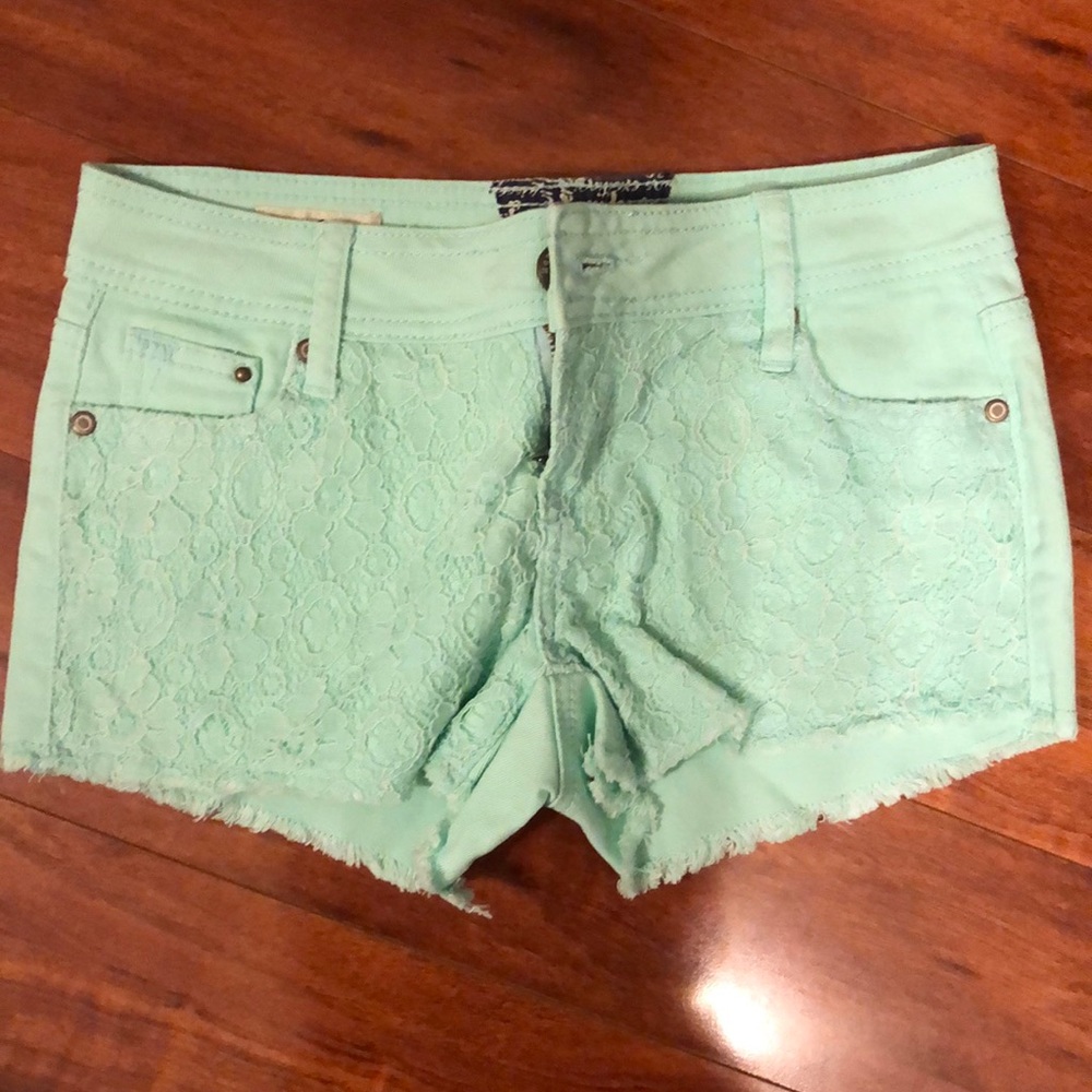 Lace Jean Shorts